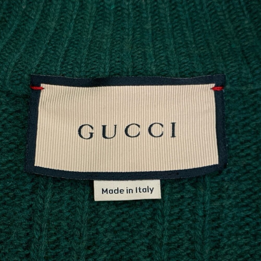 Xf369 Gucci Stand Collar Patchwork Design Multico… - image 6